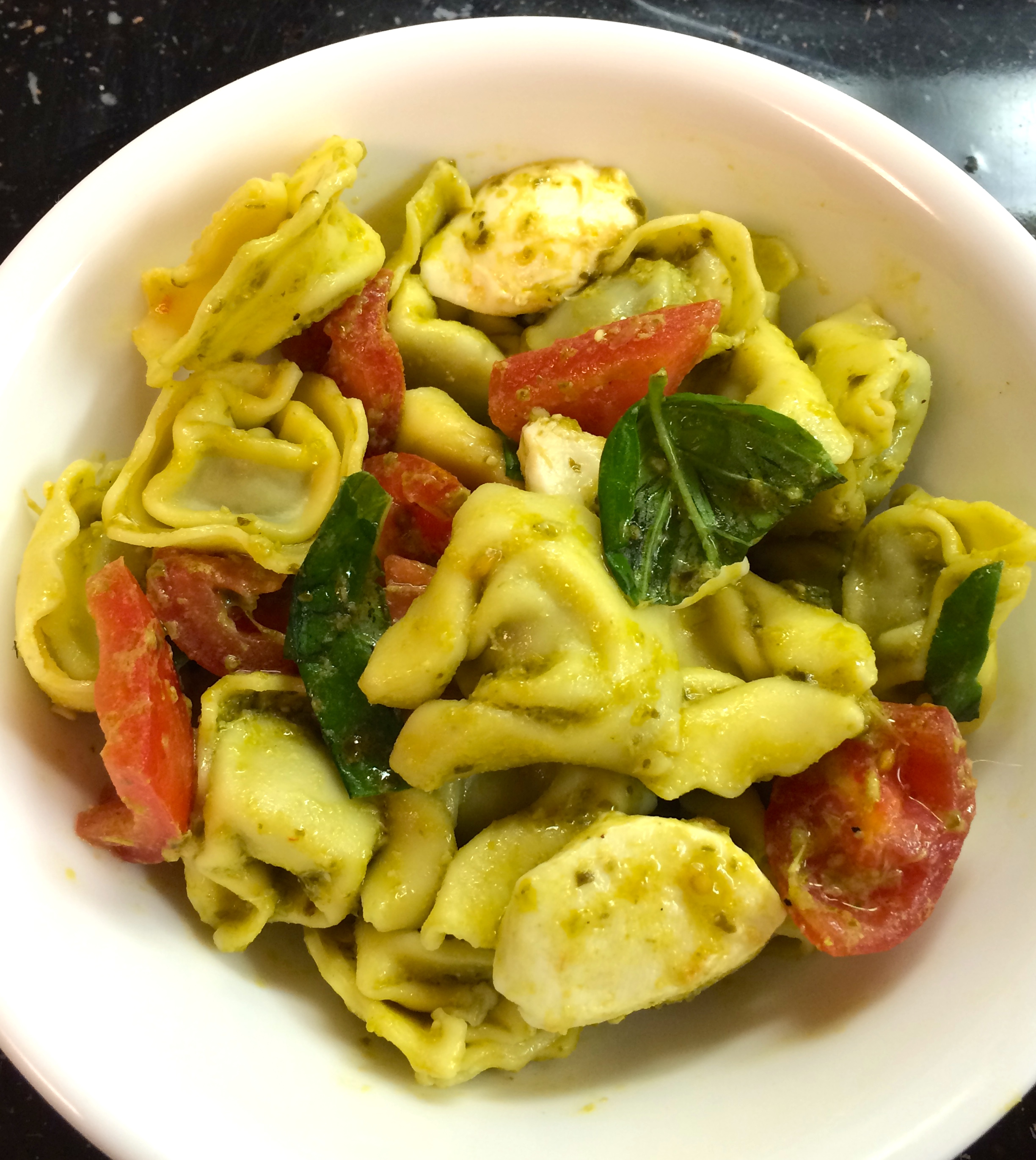 Mozzarella, Tomato and Pesto Tortellini Salad — The Weekday Gourmet