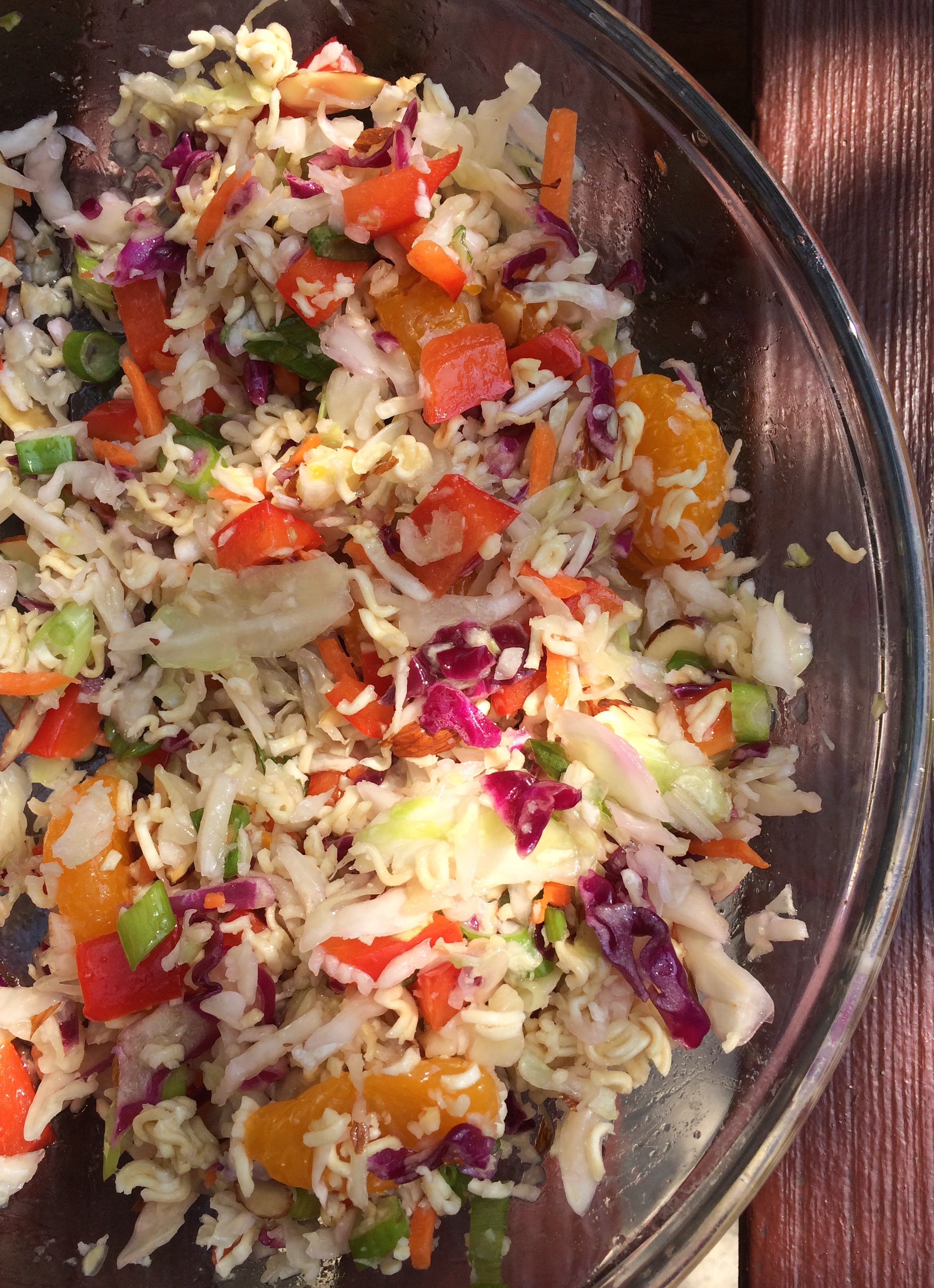 Crunchy Asian Ramen Noodle Salad-The Weekday Gourmet